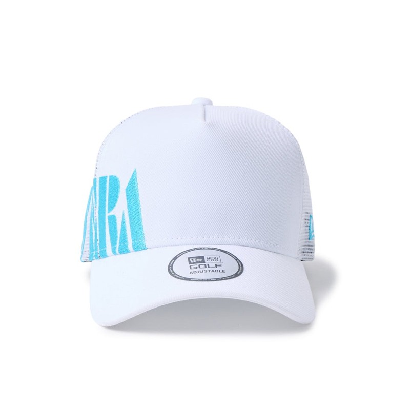ニューエラ ゴルフ メンズ キャップ 帽子 レディース NEW ERA 9FORTY A-Frame トラッカー Stencil Logo ステンシルロゴ ホワイト 抗菌 14747257