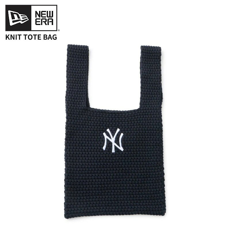 Rakuten - ニューエラ ニットバッグトートバッグ NEW ERA ニット トートバッグ ニューヨーク・ヤンキース ネイビー マルシェバッグ 14751669 ネコポス送料無料