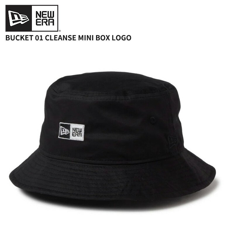 Rakuten - ニューエラ メンズ バケットハット バケハ レディース NEW ERA バケット01 CLEANSE Mini Box Logo ブラック 帽子 ハット 14774331