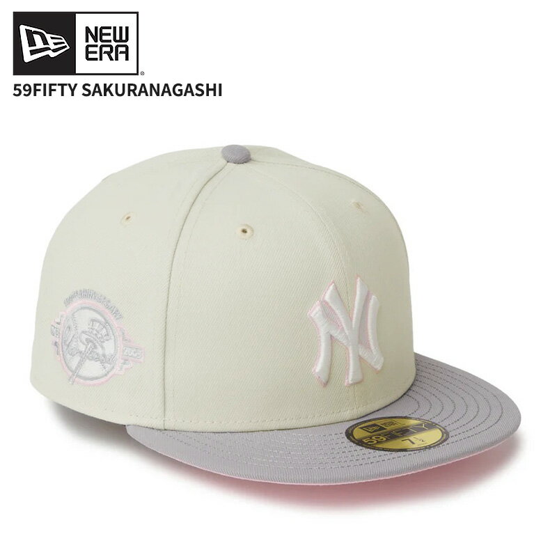 Rakuten - ニューエラ メンズ キャップ レディース 帽子 NEW ERA 59FIFTY Sakuranagashi 桜流し ニューヨーク・ヤンキース サンディリネン/グレー 14745146