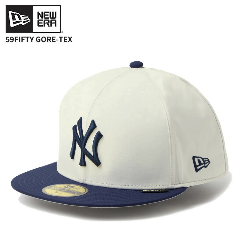 Rakuten - ニューエラ メンズ キャップ ゴアテックス 帽子 NEW ERA 59FIFTY MLB GORE-TEX ニューヨーク・ヤンキース ストーン/ネイビー 帽子 アメカジ ストリート 14745154