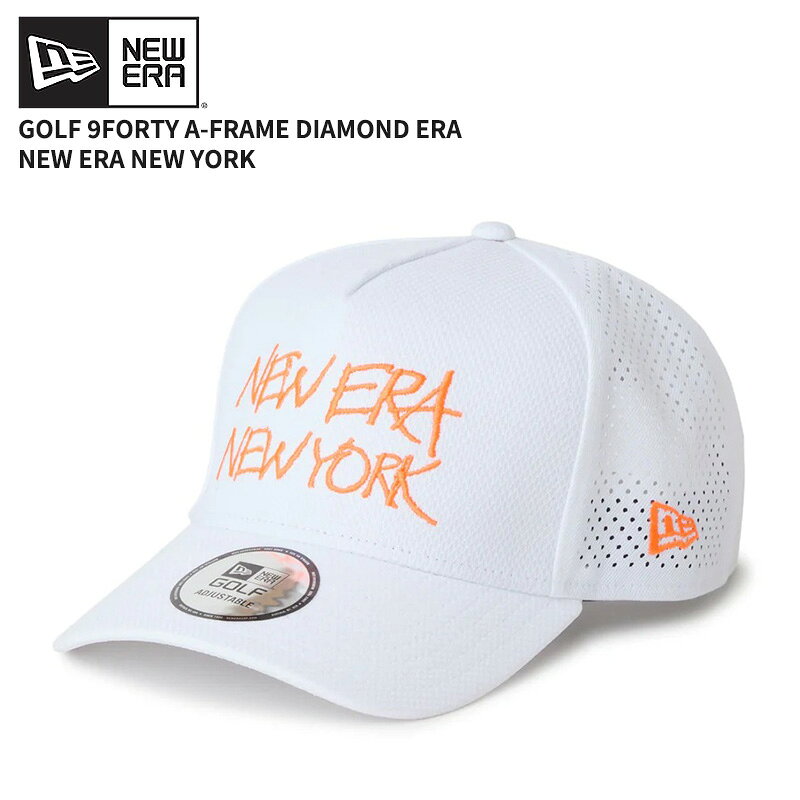 Rakuten - ニューエラ メンズ ゴルフキャップ メッシュキャップ レディース NEW ERA 9FORTY A-Frame Diamond Era NEW ERA NEW YORK ホワイト ゴルフ 帽子 14747301