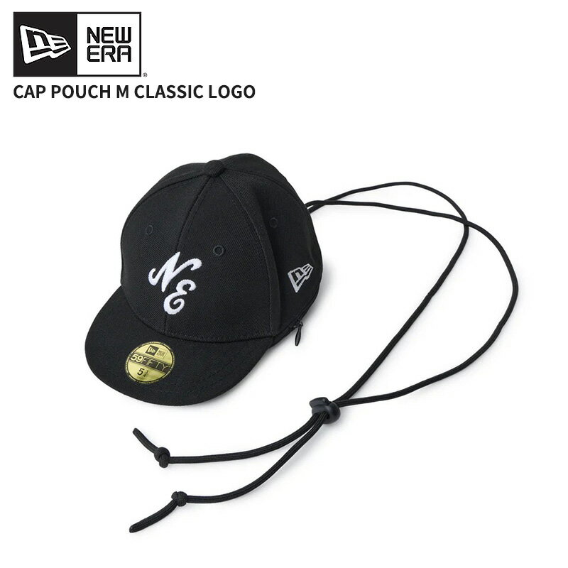 Rakuten - ニューエラ ネックポーチ 帽子型ポーチ NEW ERA キャップポーチ M ネックストラップ クラシックロゴ ブラック14751676