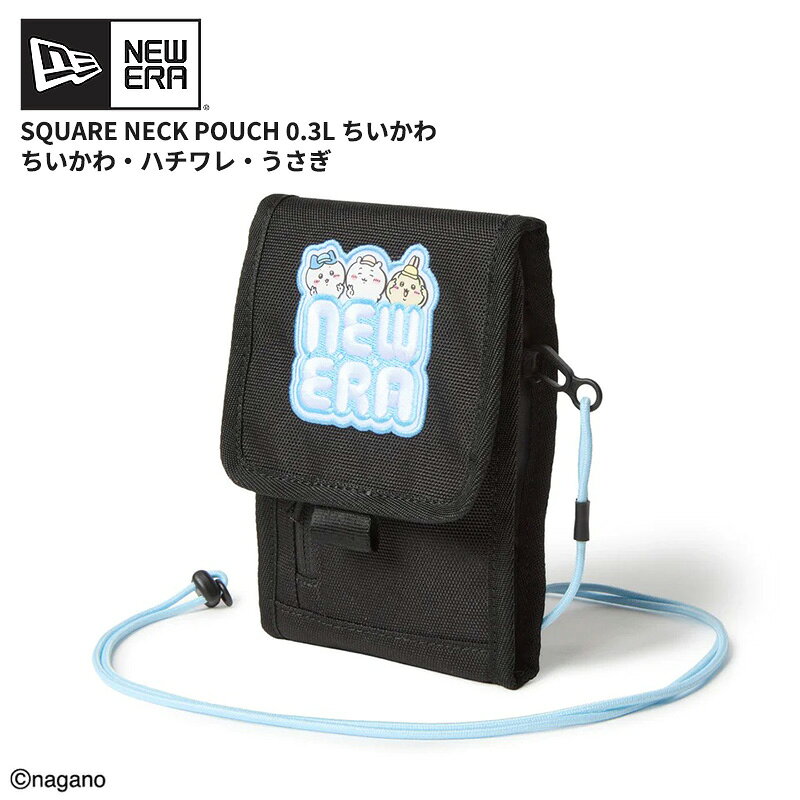 Rakuten - ニューエラ ちいかわ ショルダーバッグ NEW ERA スクエアネックポーチ 0.3L ちいかわ・ハチワレ・うさぎ ブラック サコッシュ 14864481 ネコポス送料無料