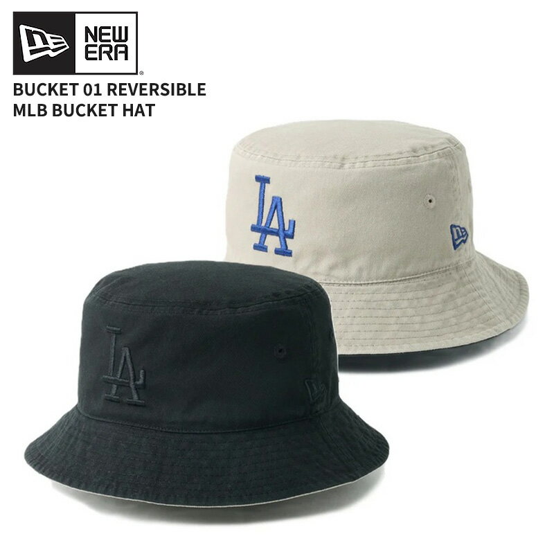 Rakuten - ニューエラ メンズ バケットハット バケハ レディース NEW ERA バケット01 リバーシブル MLB Bucket Hat ロサンゼルス・ドジャース ブラック/ペブル 帽子 ハット 14744772
