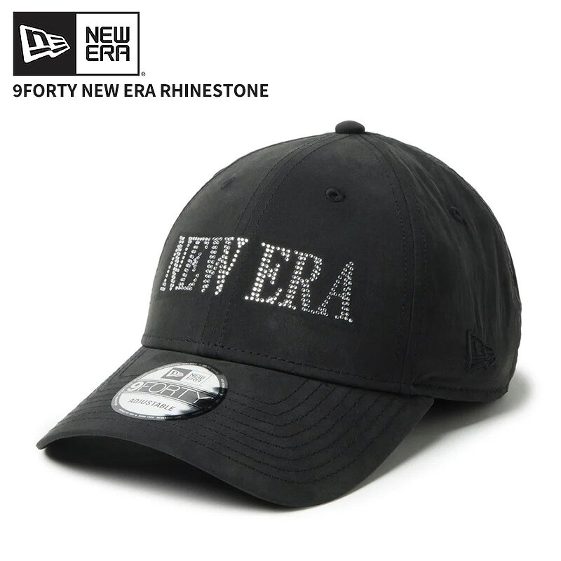 Rakuten - ニューエラ メンズ キャップ 帽子 レディース NEW ERA 9FORTY NEW ERA Rhinestone ラインストーン ブラック 14744851