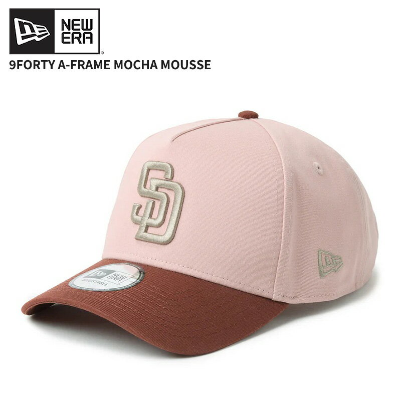 Rakuten - ニューエラ メンズ メッシュキャップ 帽子 レディース NEW ERA 9FORTY A-Frame Mocha Mousse サンディエゴ・パドレス ダーティーローズ/ウェットバーク 14744966