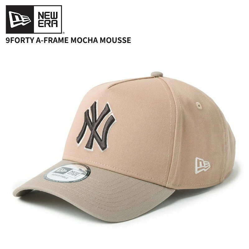 Rakuten - ニューエラ メンズ メッシュキャップ 帽子 レディース NEW ERA 9FORTY A-Frame Mocha Mousse ニューヨーク・ヤンキース タイムレストープ/アッシュブラウン 14744967