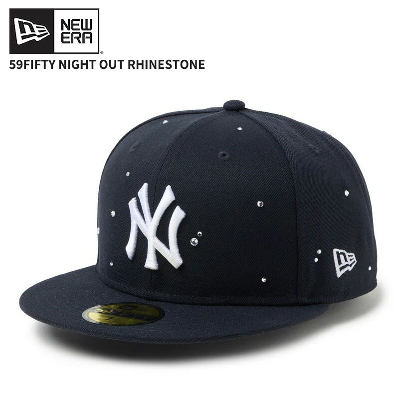 Rakuten - ニューエラ メンズ キャップ レディース 帽子 NEW ERA 59FIFTY Night Out ラインストーン ニューヨーク・ヤンキース ネイビー 14745150