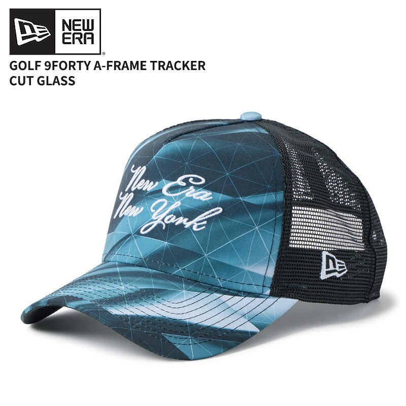 Rakuten - ニューエラ メンズ メッシュ ゴルフキャップ 帽子 レディース NEW ERA 9FORTY A-Frame トラッカー Cut Glass カットグラス ブラック 14747287