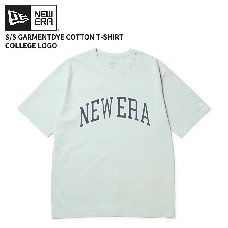 ニューエラ メンズ ロゴTシャツ レディース 半袖Tシャツ NEW ERA 半袖 ガーメントダイ コットン Tシャツ College Logo グレートップス カットソー 14856690