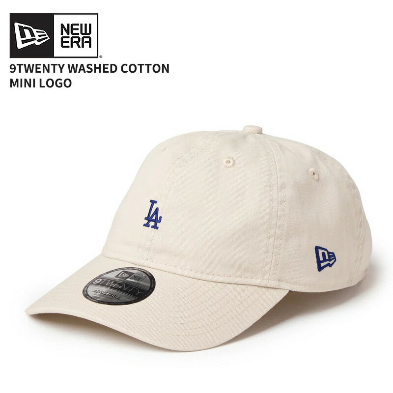 Rakuten - ニューエラ レディース キャップ メンズ NEW ERA 9TWENTY ウォッシュドコットン Mini Logo ロサンゼルス・ドジャース ストーン/ブルーインク 14942676