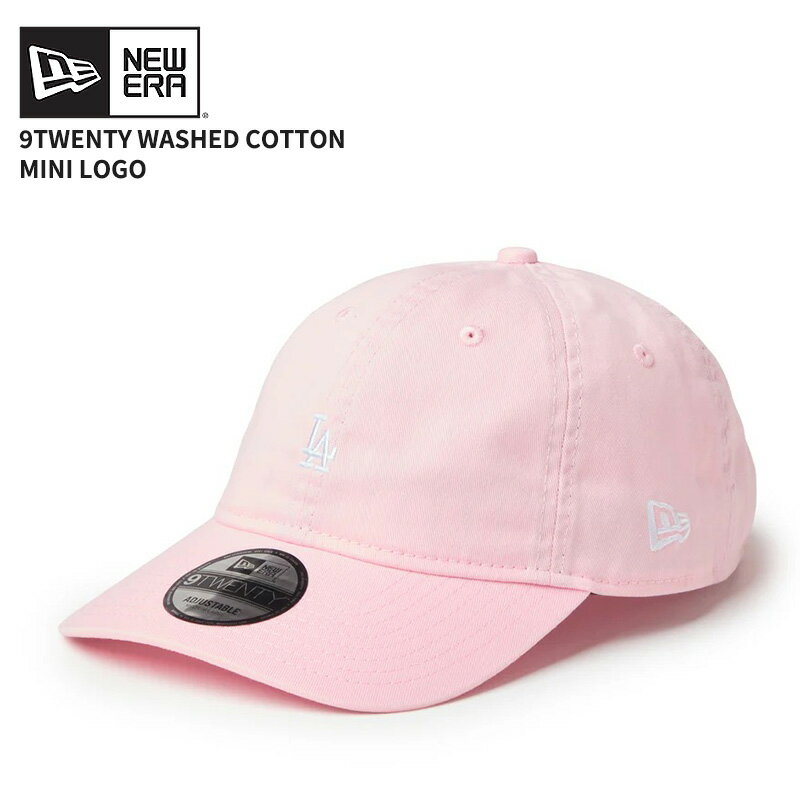 Rakuten - ニューエラ レディース キャップ メンズ NEW ERA 9TWENTY ウォッシュドコットン Mini Logo ロサンゼルス・ドジャース ピンク/ホワイト 14942677