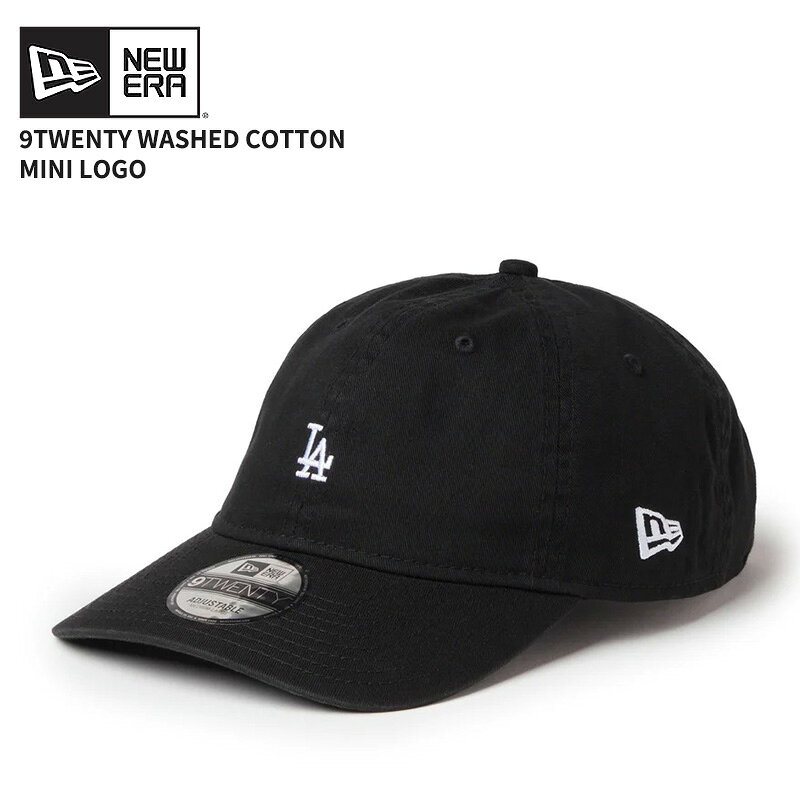 Rakuten - ニューエラ レディース キャップ メンズ NEW ERA 9TWENTY ウォッシュドコットン Mini Logo ロサンゼルス・ドジャース ブラック/ホワイト 14942679