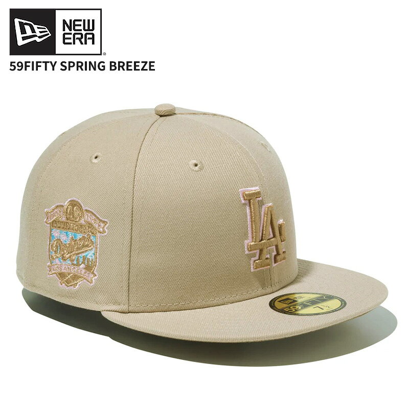 Rakuten - ニューエラ メンズ キャップ レディース 帽子 NEW ERA 59FIFTY Spring Breeze ロサンゼルス・ドジャース ニューベージュ 15063087