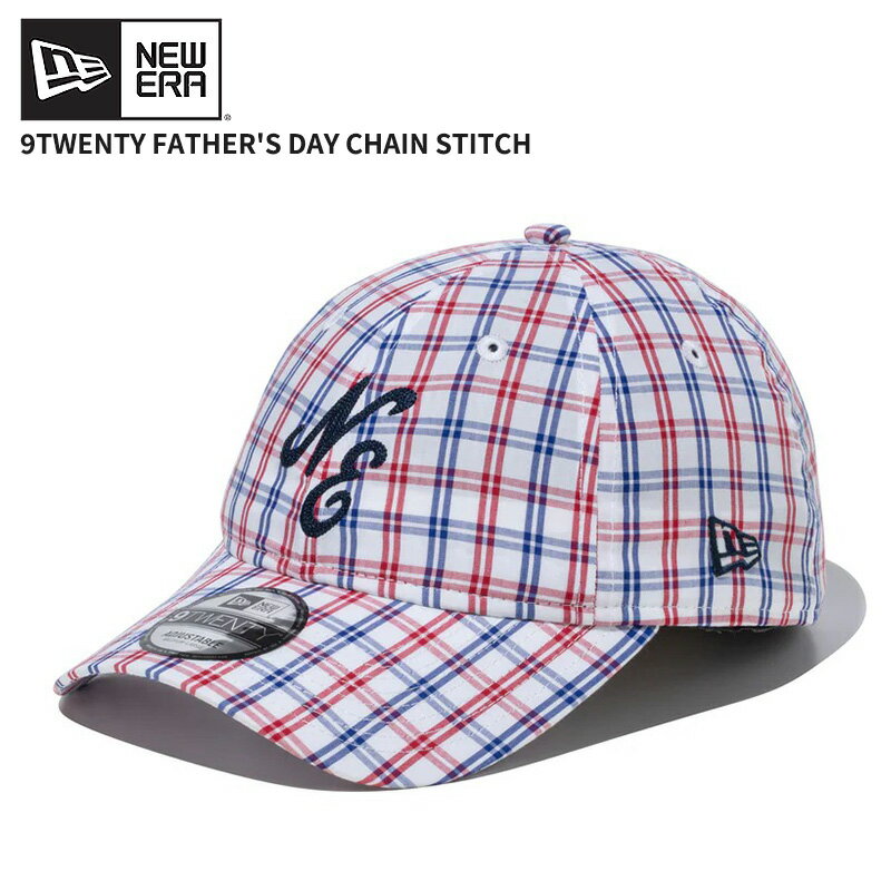 乐天商城 - ニューエラ メンズ 父の日 キャップ 帽子 NEW ERA 9TWENTY Father's Day クラシックロゴ チェーンステッチ チェック マルチカラー 15146355