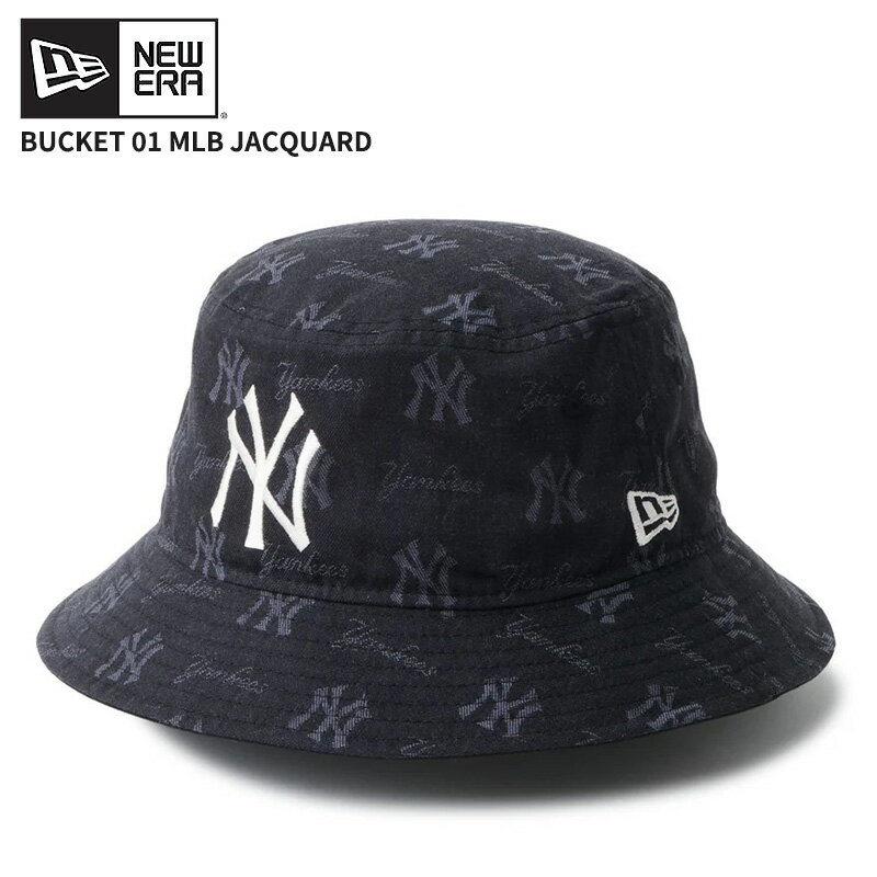 Rakuten - ニューエラ ユニセックス バケットハット バケハ NEW ERA バケット01 MLB Jacquard ニューヨーク・ヤンキース ブラック 帽子 日よけ 14744773