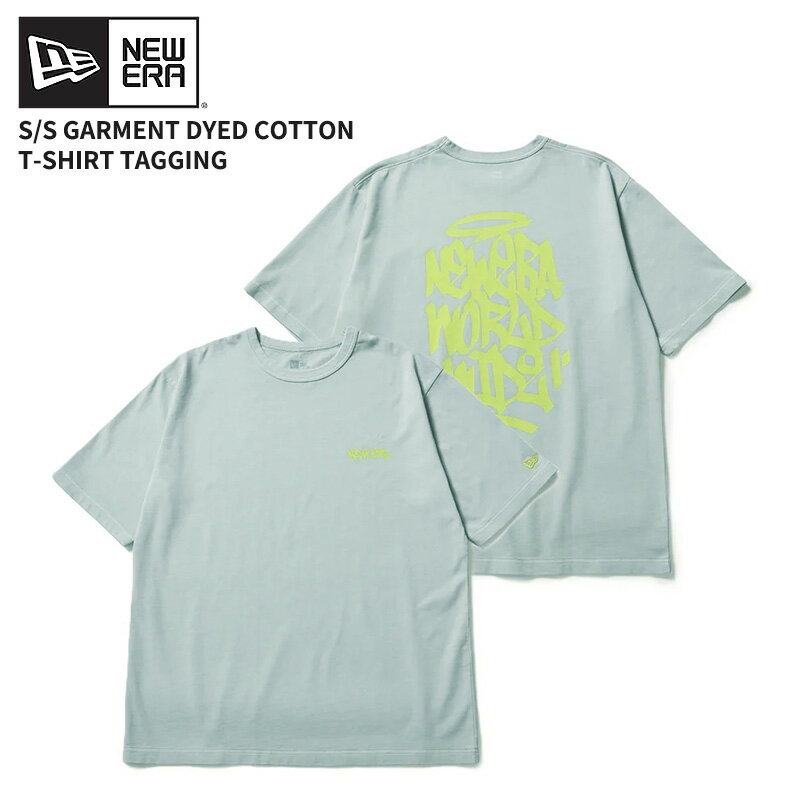Rakuten - ニューエラ 半袖Tシャツ メンズ レディース NEW ERA 半袖 ガーメントダイ コットン Tシャツ Tagging グレー トップス カットソー 14856687 ネコポス送料無料