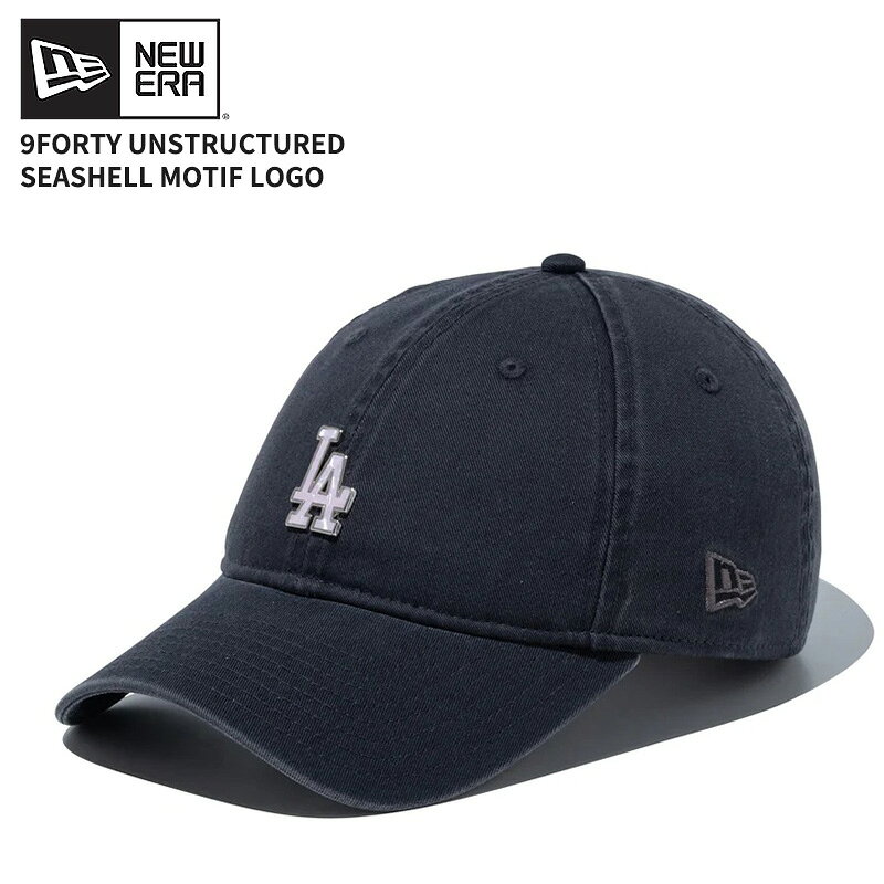 ニューエラ キャップ メンズ NEW ERA 9FORTY アンストラクチャード Seashell Motif Logo シーシェルモチーフロゴ ロサンゼルス・ドジャース グラファイト 帽子 15206576