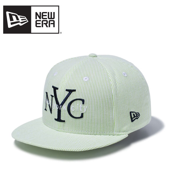 【ポイント5倍以上】ニュー エラ NEW ERA 9FIFTY シアサッカー NYC Green ナインフィフティ キャップ 帽子 男性 [BB]