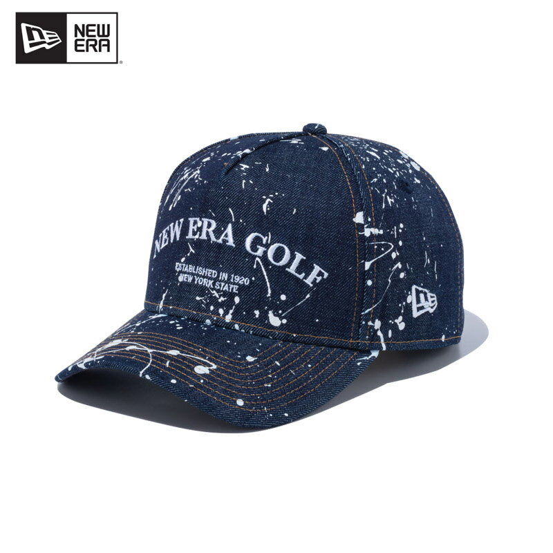 【セール中P5倍以上】ニューエラ NEW ERA 9FORTY A-Frame Splash Paint スプラッシュペイント アーチロゴ Denim ゴルフ キャップ 帽子 BB