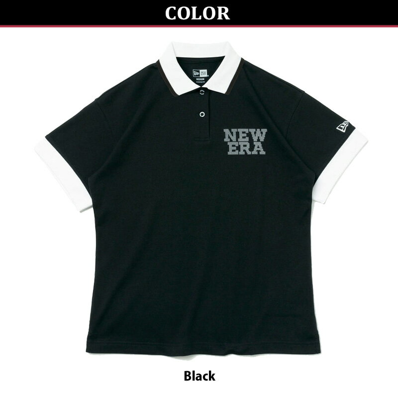 ニューエラ NEW ERA ゴルフ WOMENS 半袖 ポロシャツ Dot NEW ERA Black トップス 女性 レディース ニューエラ 13516891