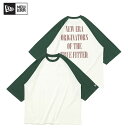 y|Cg5`10{zj[G NEW ERA 7 I[o[TCYh Rbg TVc Raglan Sleeve OX[u Dark GreengbvX Jbg\[ [AA]