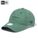 ニューエラ 【店内P5倍以上】ニュー エラ NEW ERA WOMEN'S 9TWENTY ロングバイザー Houndstooth ハウンズトゥース スクリプトロゴ Green ゴルフ キャップ 帽子 女性 レディース [BB]