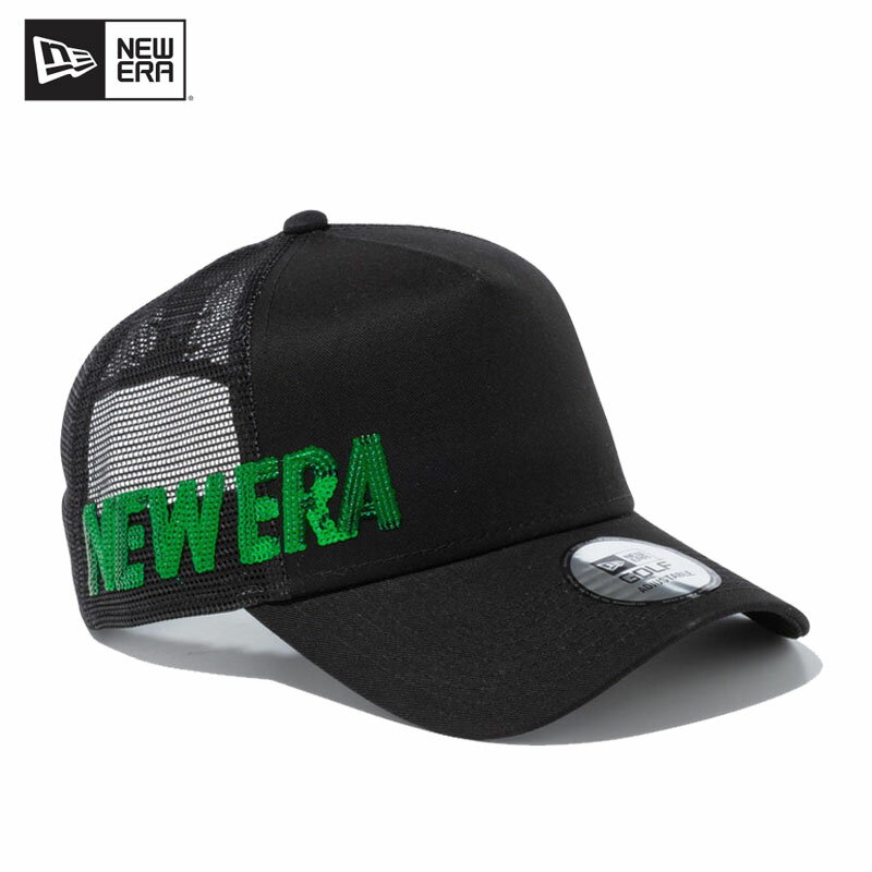 j[G NEW ERA 9FORTY A-Frame gbJ[ Sequins Black Green St Xq Lbv [BB]