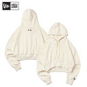 ニューエラ NEW ERA WOMEN'S 裏毛 スウェット ショート丈 プルオーバーフーディー Maika Yamamoto 山本舞香 Off White レディース [AA]