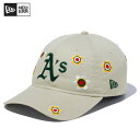 ニュー エラ NEW ERA 9TWENTY MLB Flower Embroidery オークランド・アスレチックス ストーン キャップ 帽子 