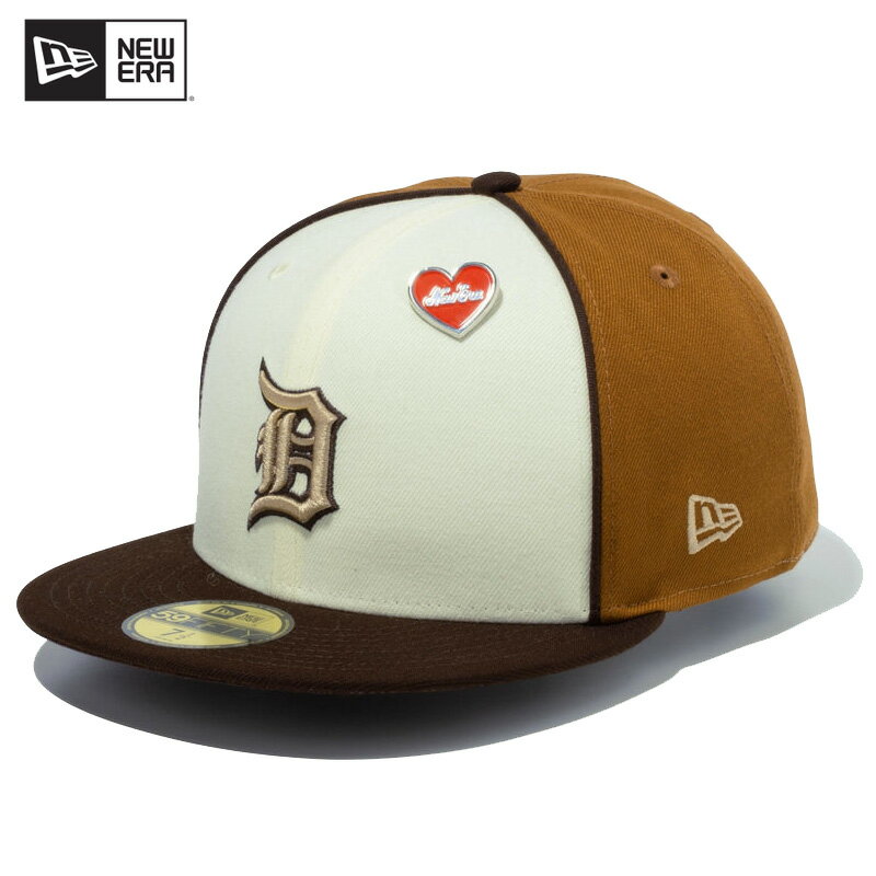 ＼SUPER SALE／ニューエラ キャップ NEW ERA 59FIFTY St. Valentine's Day デトロイト・タイガース クローム / トーステッドピーナッツ MLB 帽子 男性 父の日