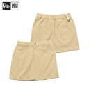 ニューエラ NEW ERA Women's ストレッチスカート カーキ × ホワイト ゴルフ ボトムス レディース ニューエラ 14108973