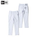 ニューエラ NEW ERA Women's テーパード ストレッチパンツ ホワイト × ネイビー ゴルフ ボトムス レディース ニューエラ 14108988
