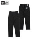ニューエラ NEW ERA Women's テーパード ストレッチパンツ ブラック × ホワイト ゴルフ ボトムス レディース ニューエラ 14108990