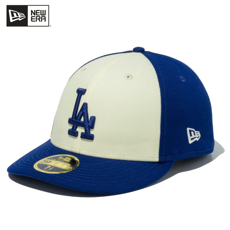 ニュー エラ NEW ERA LP 59FIFTY MLB 2-Tone ロサンゼルス・ドジャース クロームホワイト/ダークロイヤル キャップ 帽子 