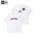 【店内P5倍以上】ニュー エラ NEW ERA 半袖 コットン Tシャツ STREET FIGHTER II ストリートファイターII ケン ホワイト レギュラーフィット トップス カットソー [AA-3]