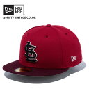 ニュー エラ NEW ERA 59FIFTY Vintage Color セントルイス・カージナルス カーディナル / マルーン キャップ 帽子 