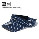 【ポイント5～10倍】ニューエラ NEW ERA サンバイザー Star Pattern ネイビー ゴルフ バイザー 帽子