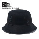 ニューエラ バケットハット バケハ NEW ERA バケット01 MLB Tonal Logo ニューヨーク・メッツ ブラック 帽子 14109581