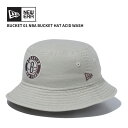 ニューエラ バケットハット バケハ NEW ERA バケット01 NBA Bucket Hat Acid Wash ブルックリン・ネッツ ストーン 帽子 141...