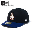 ニューエラ キャップ NEW ERA LP 59FIFTY Duck Canvas ロサンゼルス・ドジャース ブラック/ダークロイヤル 帽子 ベースボールキャッ...