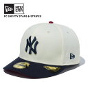 ニューエラ キャップ NEW ERA PC 59FIFTY Stars & Stripes ニューヨーク・ヤンキース クローム ネイビーバイザー 帽子 ベースボ...