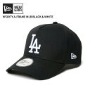 ニューエラ ユニセックス キャップ NEW ERA 9FORTY A-Frame MLB Black & White ロサンゼルス・ドジャース クーパーズタウン...
