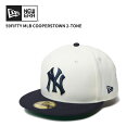 ニューエラ ユニセックス キャップ NEW ERA 59FIFTY MLB Cooperstown 2-Tone ニューヨーク・ヤンキース クローム/ネイビー 帽子 14307674