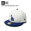 ニューエラ ユニセックス キャップ NEW ERA 59FIFTY MLB Cooperstown 2-Tone ロサンゼルス・ドジャース クローム/ダークロイヤル 帽子 14307675