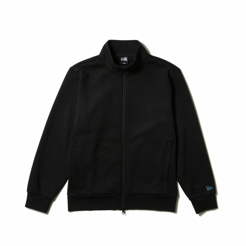 ニューエラ ゴルフ メンズ スウェット トップス NEW ERA ライトテック スウェット フルジップジャケット NEW ERA NEW YORK ブラック 14326426