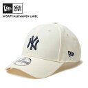 ニューエラ ユニセックス キャップ 帽子 NEW ERA 9FORTY MLB Woven Label ニューヨーク・ヤンキース クロームホワイト 白 1438...