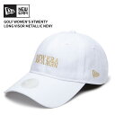 ニューエラ レディース ゴルフ キャップ 帽子 NEW ERA Women's 9TWENTY ロングバイザー Metaric NENY ホワイト レディース ...
