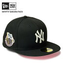 ニューエラ ユニセックス キャップ 帽子 桜 サクラ NEW ERA 59FIFTY Sakura Pack ニューヨーク・ヤンキース ブラック 帽子 1438...
